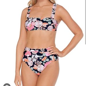 Raisins bikini, top size large, bottom size  small, new with tags